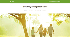 Desktop Screenshot of broadwaychiropracticclinic.net