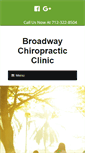 Mobile Screenshot of broadwaychiropracticclinic.net