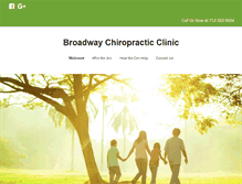 Tablet Screenshot of broadwaychiropracticclinic.net